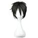 COSPLAZA Cosplay Wigs Short Party Hair Black Boy Anime Synthetic Wig