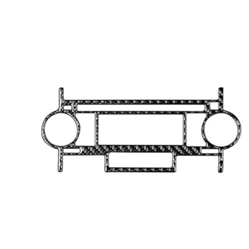 Compatible With Chrysler For 300 300C 2005 2006 2007 カーボンファイバーパターン 中央 CD プレーヤー パネル カバー トリム ステッカー 装飾カーアクセサリー 車用CDパネルカバー