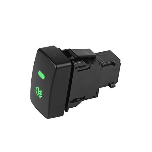 Duokon Fog Light Button Switch, 5 Pin Black Plastic Car Push Button for Honda Civic Accord CRV, Connecting Line