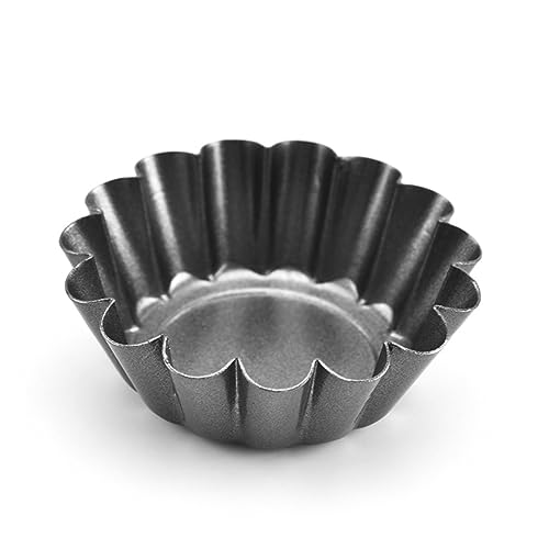 COLLBATH 5pcs Reusable Chrysanthemum Egg Tart Molds Tart Pans for Baking Desserts for Cupcakes Fruit and DIY Projects Kitchen