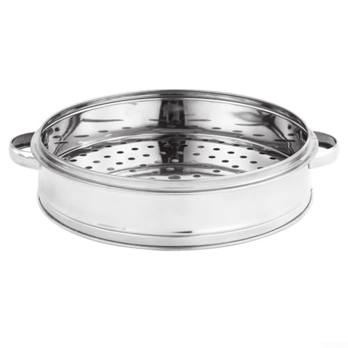 Bandeja de vapor de acero inoxidable para cocinar saludable para verduras, carne y alimentos para bebés (vaporizador de 18 cm)