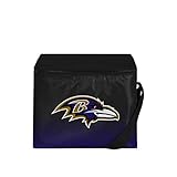 NFL Football Team Logo Gradient Print 6 Pack Lunch Bag Cooler (Baltimore Ravens)