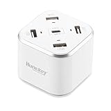 Huntkey USB C Charging Station, 35W Desktop Charger with Type-C 5V/3A 15W, 4-Port USB 5V/4A, for iPhone Xs Max XR X 8 7 Plus, Ipad Pro Air Mini, Galaxy S9 S8 S7 S6 Edge, Tablet, SAC507