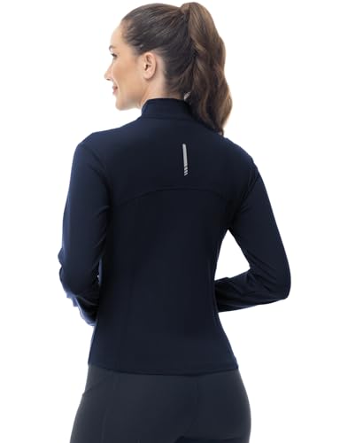 Image of Gopune Women's Workout Athletic Jacket Lightweight Zip Up Yoga Slim Fit Tops with Pockets