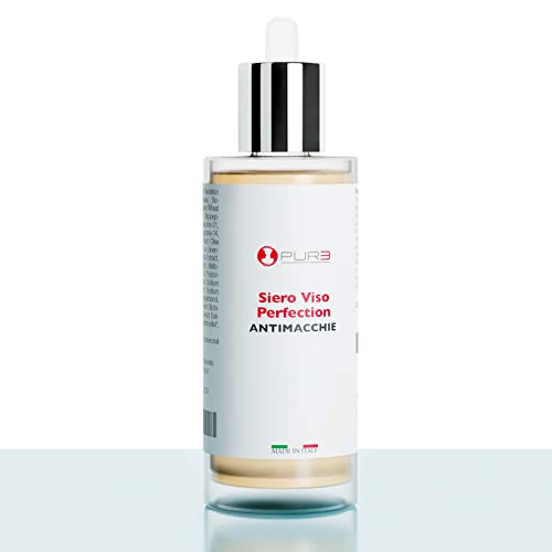 Pure Italia - Suero Antimanchas para una Piel Brillante y Uniforme. Acción Hidratante, Antiedad y Blanqueadora. 100% Made in Italy. Contenido: 50 ml