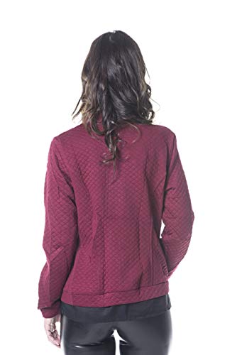 JAQUETA MOLETINHO FEMININA COM ZIPÉR (MARSALA, G)