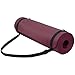 Yoga Mat, 1/2-Inch Extra Thick High Density Exercise Mat, Anti-Tear Exercise Yoga Mat with Carrying Strap, Suitable for Various Yoga Exercises, Deep Wine