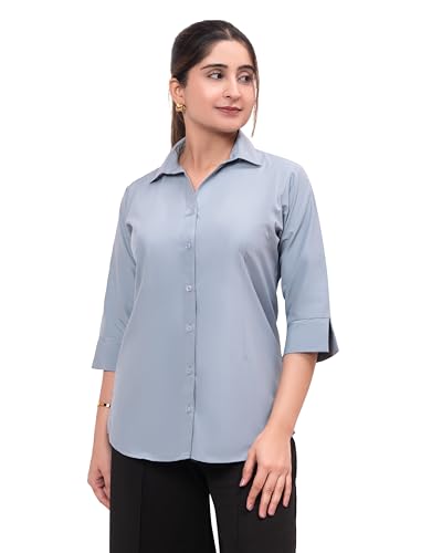 Image of ESTA Women 3 /4 Sleeve Stylish Western Official Formal Shirts Regular fit Shirts for Women