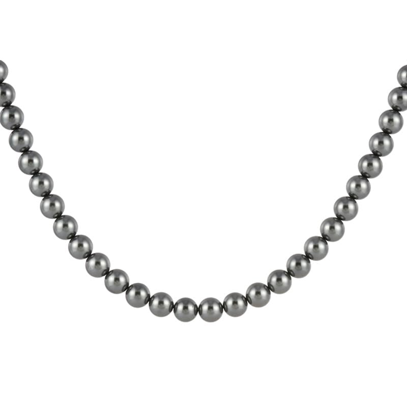 Collier perles rondes femme chaîne de luxe à la mode rétro chic