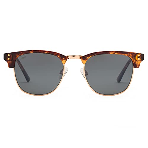 Pilotfish Sherpa Polarized Sunglasses Men Women, Tr90 Frame, Cr-39 Anti-Reflective Hydrophobic Uv400 Lens #TOP1