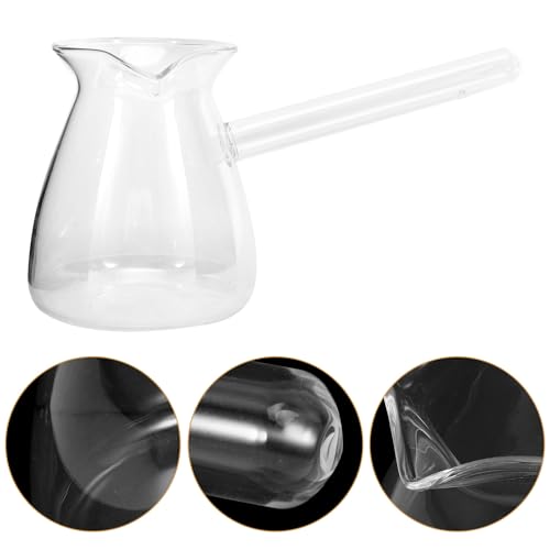 Jarra de 350ml transparente con mango largo para servir salsa y leche en la cocina 8