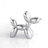 Eonyea Balloon Dog Mini Art Animal Small Statue (Silver)
