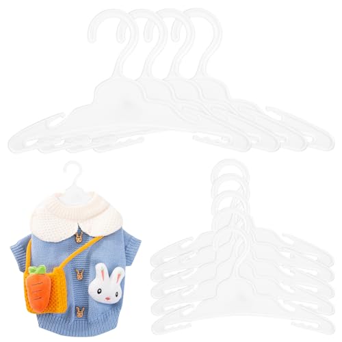 QUMIIRITY 12 Percheros Para Muñecas Ropa Interior Pantalones Perchas Conjuntos Sorpresa Perchero Perchas De Plástico Pps