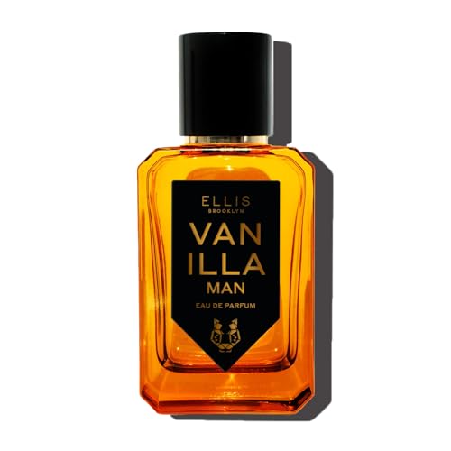 Ellis Brooklyn VANILLA MAN Eau de Parfum, Warm Spicy Fragrance for Men with Vanilla Absolute, Bergamot, Clary Sage & Cedarwood, Vegan, Cruelty-Free, Sustainable Ingredients, 50ml/1.7 fl oz