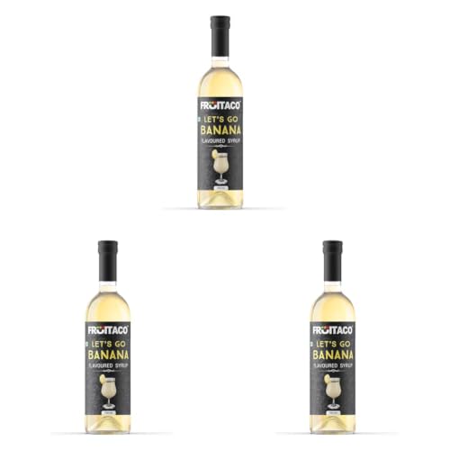 Image of Fruitaco Banana Syrup Perfect Mixer for Enhancing Mocktails & Cocktails, Drinks, Shakes, Juices and Mojitos at Parties, Conveniently Packaged in a 750ml Bottle for All Your Mixing Needs Non-Alcoholic