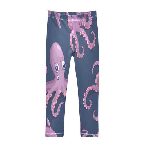 Toddler Girls Leggings Printed Yoga Pants Leggings Octopus Dolphin for Kids