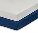 EVERYDAY KIDS 2-Pack Fitted Crib Sheets, 100% Soft Microfiber, Breathable and Hypoallergenic Baby Sheet, Fits Standard Size Crib Mattress 28in x 52in, Navy Nursery Sheet and Gray Nursery Sheet