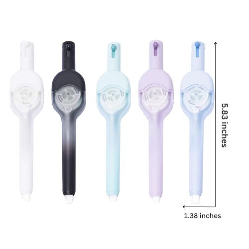 10 PCS Correction Tape Pens White-Out Applicator with Protective Cover, Smooth Ink Tape, Aesthetic Pen Design for School & Office Supplies (Push and Pull)
