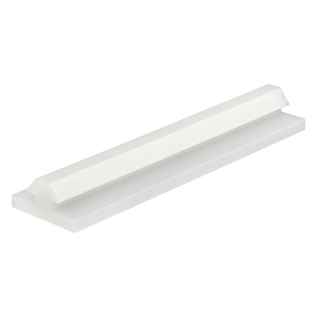 8020, 6710, 10 Series, UMHW Plastic Standard Sliding Door Glide Profile Natural White 80/20 (48" Long)
