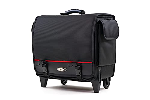 MCY MXLT-RB3 Laptop Storage Roller Bag Up To 3 Laptops for Schools Office Gaming Laptops - Black, 16x16x9 inches2