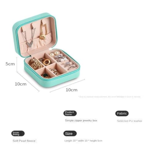 Boîte à bijoux compacte rétro élégante à offrir pour ranger les boucles d'oreilles - 3