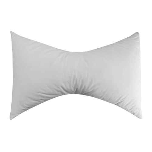 Pikolin Home - Almohada Cervical Mariposa Tacto Gel de Fibra | Firmeza Media | 60x40 cm | Gran Acogida | Dormir Boca Arriba o Cambiando de Postura