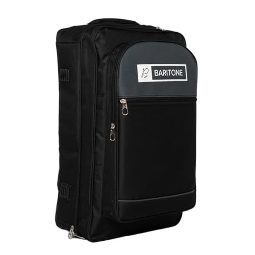 Image of Baritone Polyester Case With Laptop Compartment For DJ Controller, Padded Cover Compatible With Pioneer DDJ-FLX4 /DDJ-REV1 /DDJ-400 /DDJ-SB3 /DDJ-RB /Roland DJ-202 Bag, Black