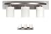 WholesalePlumbing IVL370A03BPT 3 Bulb Vanity Light Fixture Bath Interior Lighting, Brushed Nickel