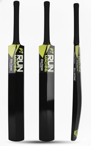 Image of Protoner Wooden Metallic Cricket bat for Tennis bat Play (Black, No.5,Age8+(31inch))