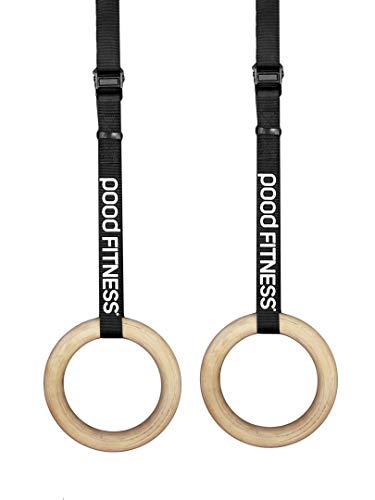 Argolas de Ginástica de Madeira para Treinamento Funcional (Argolas de Suspensão)