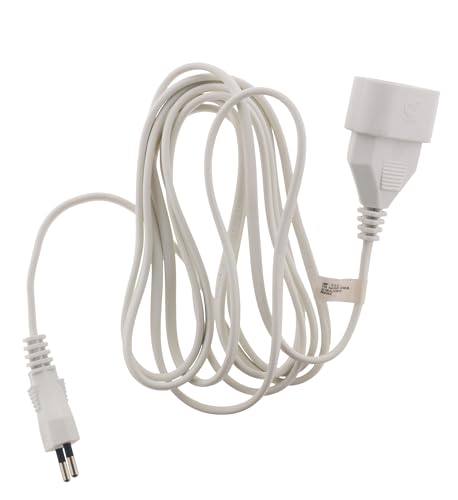 Zenitech Prolongateur qualité HO3VVH2F 2X 0.75 Prise 6A Blanc 5 m