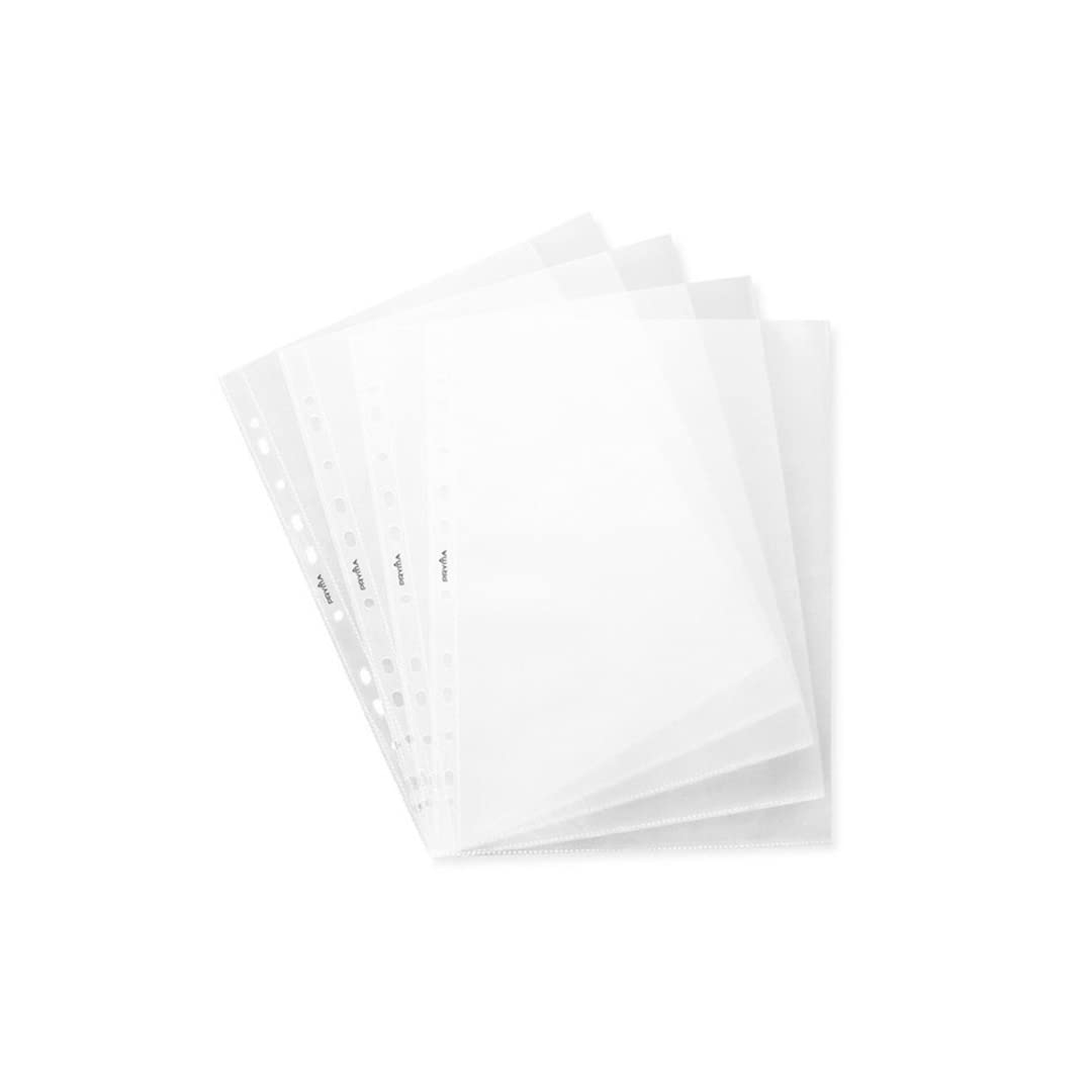 PRYMA Buste Forate A3 30x42 cm Trasparenti Lucide per Raccoglitori Protezione Documenti 20 pezzi