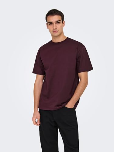 Only & Sons Herren Onsfred Life RLX Ss Tee Noos, Port Royale, XL – Ansicht 3