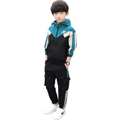 linboo Kinder Trainingsanzug Jungen Sport Set 2tlg Jogging...