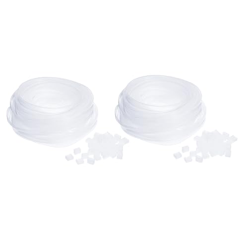 YOKIVE 1 Set Silicone Tube Sleeve with End Cap, LED Tube Strip Waterproof Dustproof Cover, Great for...