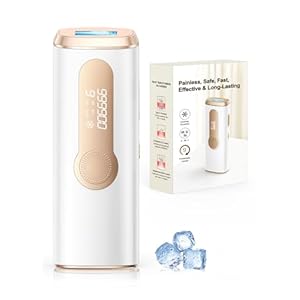 Haarlosy IPL-laser epilator met koeling, innovatieve 3-in-1 functie, 9 energieniveaus, 999,900 flitsen, pijnloze epilator voor het hele lichaam