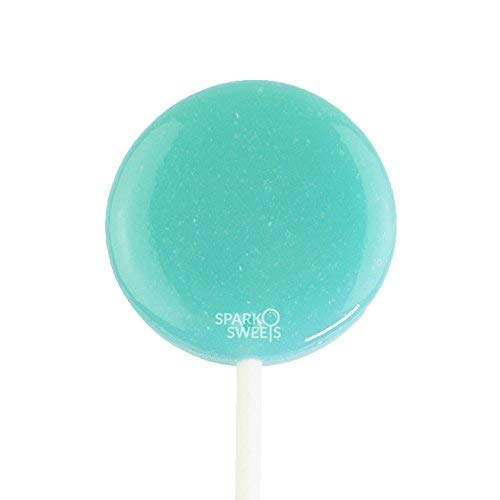 Sparko Sweets Blue Raspberry Lollipops, Handcrafted in USA, 36 Pieces - Sweet and Tart, Perfect for Parties, Birthdays, Weddings, Gifts, and Events