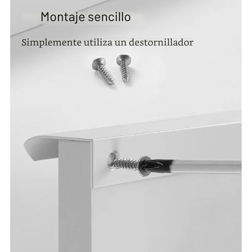 Miniatura 4 de Gshur 4 Tiradores Para Muebles, Tiradores Ocultos, Tiradores De Puertas Y Armarios, Tiradores Ocultos, Tiradores Invisibles Para Muebles, Tiradores De Cocina, Color Blanco, 12 Cm