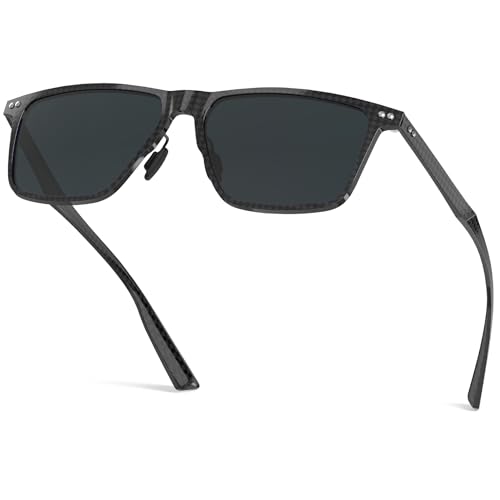 Image of ANYLUV Mens Sunglasses Polarized Upgraded Carbon Fiber Temple Sun Glasses Fashion Driving with UV Protection