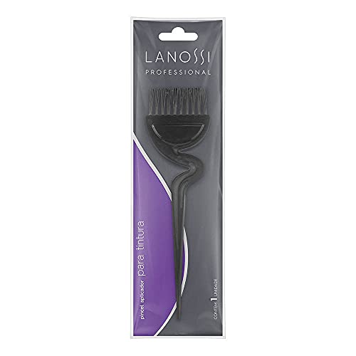 Pincel Aplicador para Tintura de Cabelo, Cor Preto Linha Profissional, Lanossi Beauty & Care.