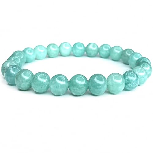 Bracelet en Jade de Birmanie – Pierre Naturelle 8mm – Pierrepour Méditation, Énergie et Chance – Lithotherapie Bien-être Bijou Tendance Méditation, Yoga, Reiki – dée Cadeau pour Femme Homme Ado