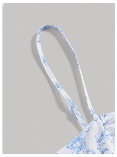 Floerns Girl's Boho Floral Print Sleeveless Cami Dress Summer Midi Dresses3