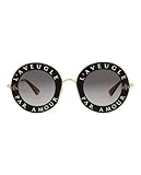 Sunglasses Gucci GG 0113 S- 001 BLACK / GREY GOLD