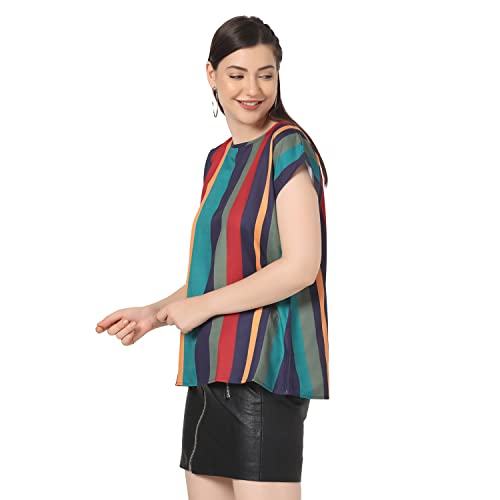 Image of Leriya Fashion Women's Casual Top Shirts Print T-Shirts Basic Summer Women Tops