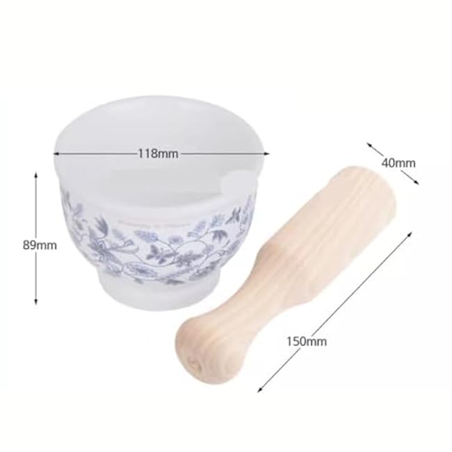 Mortar and Pestle Set Ceramic Mortar Garlic Mortar Garlic Crusher Garlic Mortar Grinder Garlic Pounder Pestle Set Seasoning Spice Tools