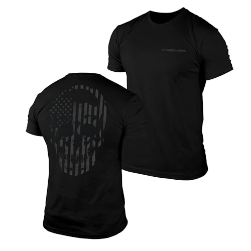 Gymreapers American Reaper Moisture Wicking T-Shirts for Men - Workout Gym Shirts - Running Athletic Tees & Dry Fit Tshirt