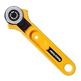 YEQIN 28mm Rotary Cutter for Fabric – Rotary Cutter for Quilting Sewing Arts Crafts – Roller Cutter Wheel for Sewing, Quilting and Paper