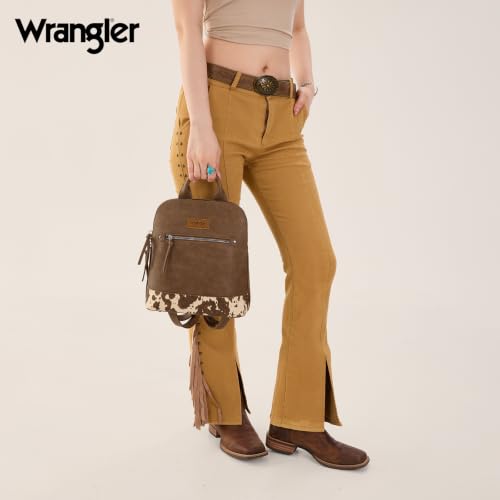 Image of Montana West Wrangler Backpack Purse for Women Mini Backpack Purse Cute Ladies Bookbag Travel Work Daypacks Bags WG-BG-186-9116COW-CF
