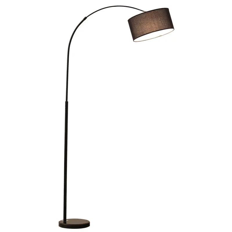 BEL AIR HOME - Lámpara de Pie CAPRI Ajustable | Iluminación Lectura y Tareas de Precisión | Diseño Elegante| Altura Máxima 126cm, Metal Durable (NEGRO)