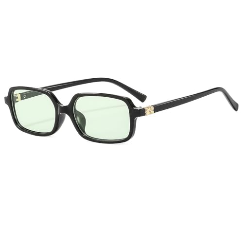 Lunettes de soleil rectangulaires anti éblouissement monture légère vintage